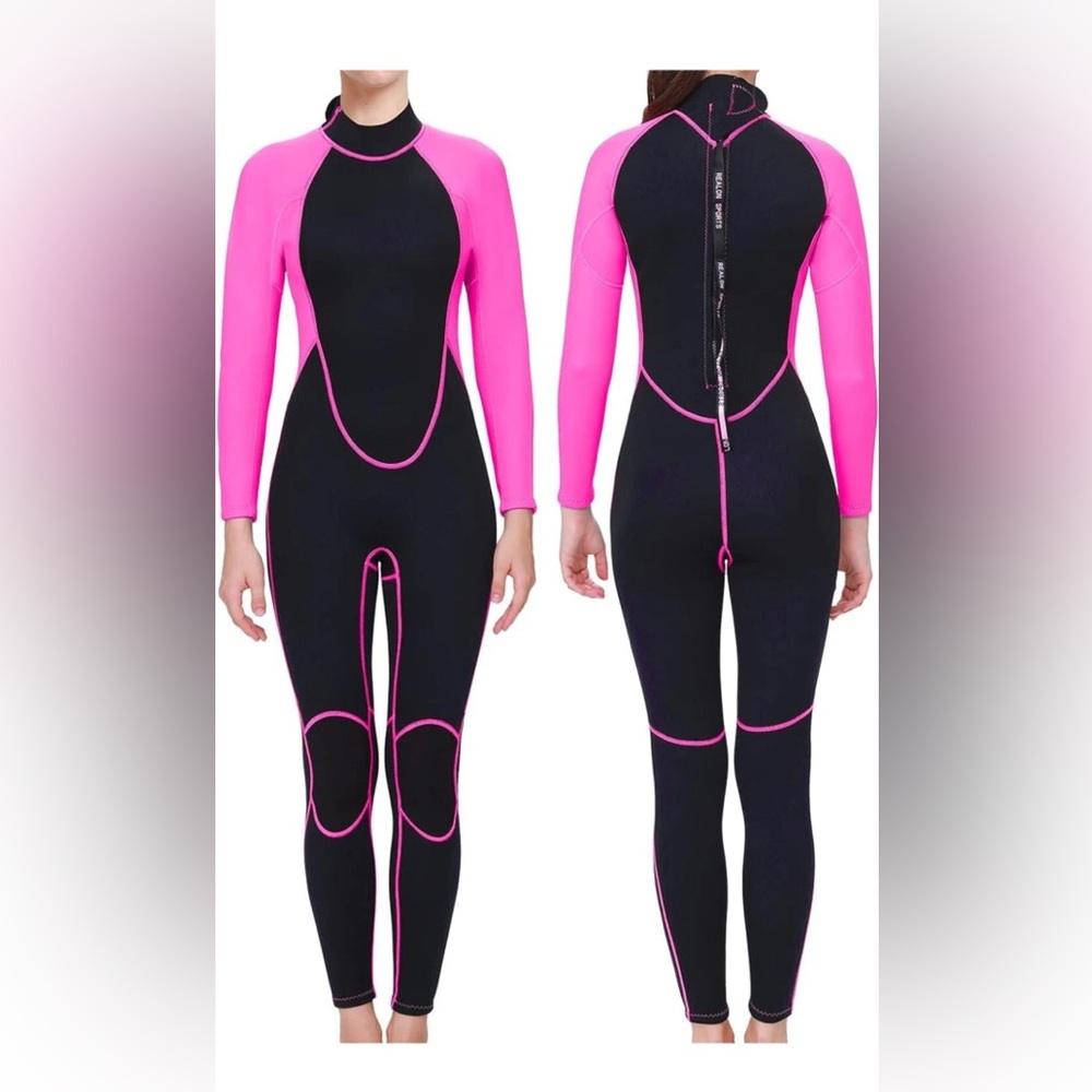 REALON SPORTS Full Body Wetsuits 2mm One Piece Long Sleeve Neoprene S